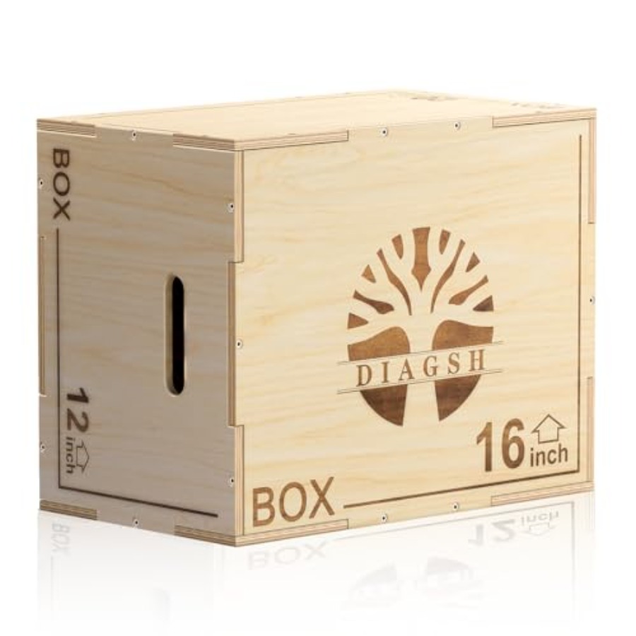Plyo Box - 3-in-1 wood plyomet - Home Gym Jump Box review and price