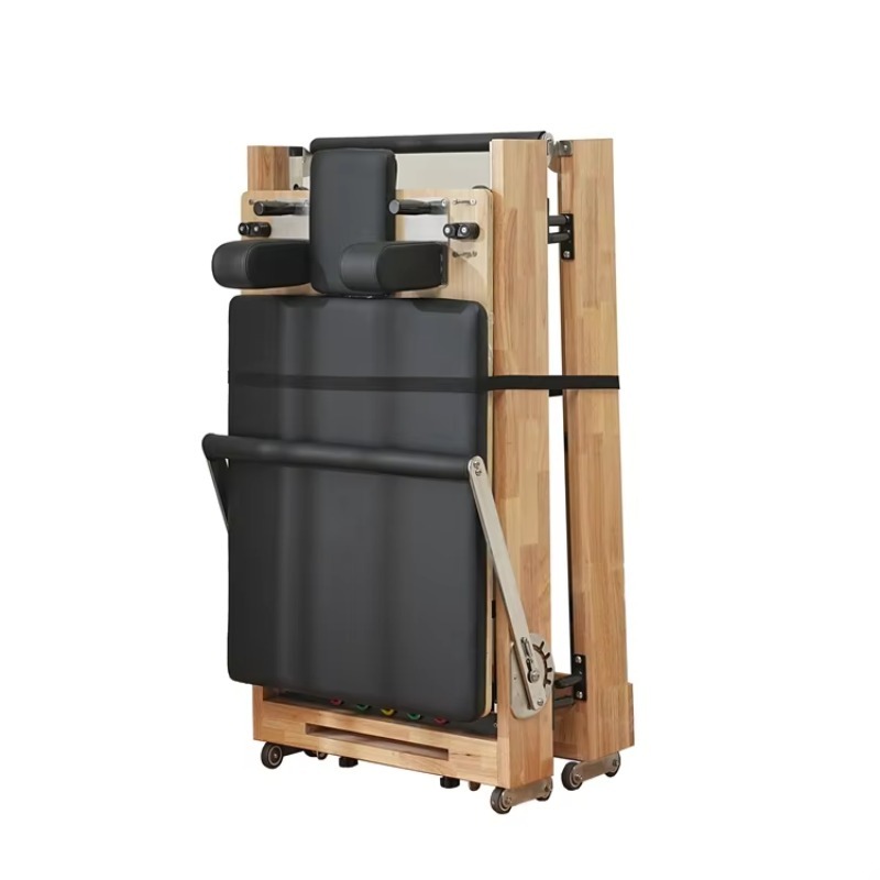 Wood Folding Pilates Reformer  - Home Gym Yoga Studio review and price