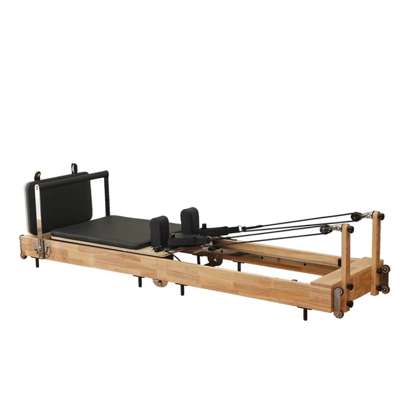 Wood Folding Pilates Reformer  - Home Gym Yoga Studio review and price